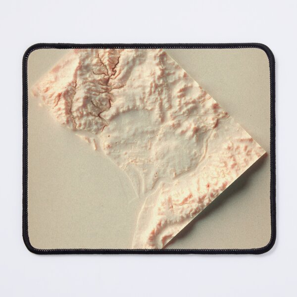 Item preview, Washington DC, USA Shaded Relief Map 3D digitally-rendered designed and sold by ThinkAboutMaps.