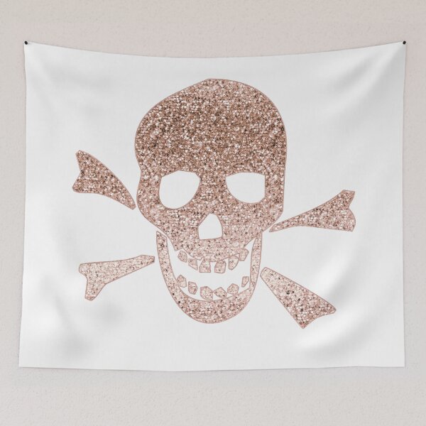 Item preview, Sparkling rose gold skull designed and sold by RoseAesthetic.