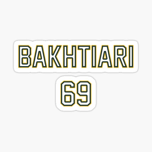 David Bakhtiari Alternate Jersey Sticker for Sale by designsheaven