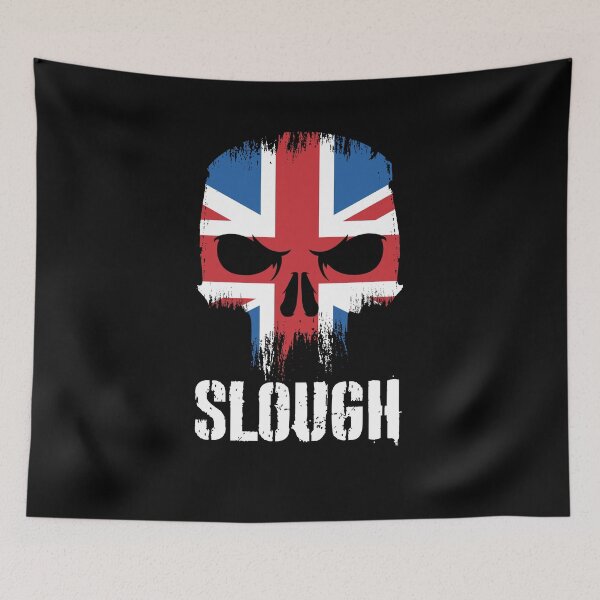 Artikelvorschau, Slough Skull Union Jack-England-Flagge entworfen und verkauft von MasterKlaw.