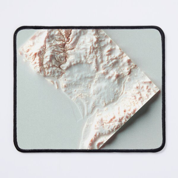 Item preview, Washington DC, USA Shaded Relief Map 3D digitally-rendered designed and sold by ThinkAboutMaps.