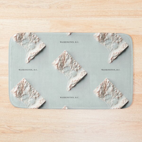 Item preview, Washington DC, USA Shaded Relief Map 3D digitally-rendered designed and sold by ThinkAboutMaps.