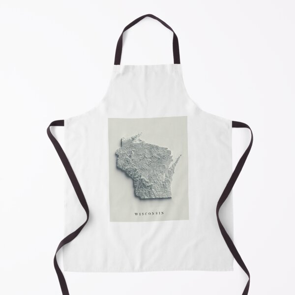 Item preview, Wisconsin Shaded Relief Map 3D digitally-rendered designed and sold by ThinkAboutMaps.