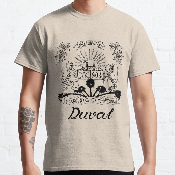 Duval Crest Black Lettering on Orange Classic T-Shirt