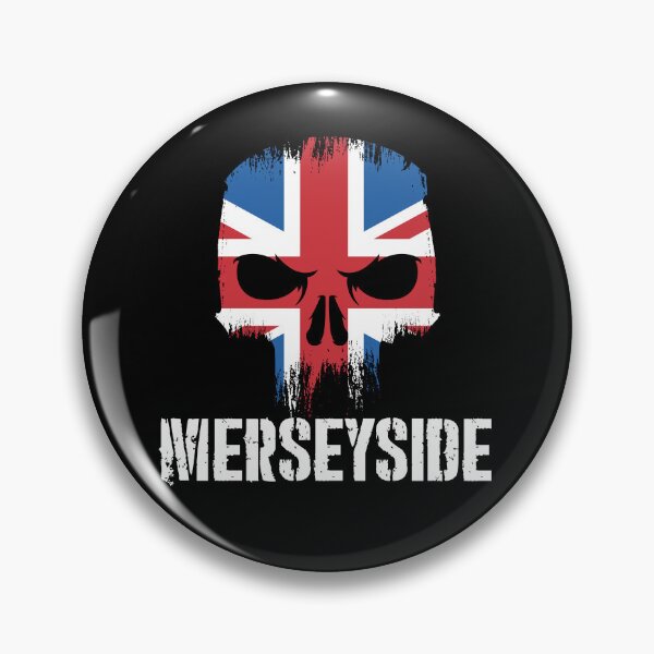 Aperçu de l'œuvre Merseyside Crâne Union Jack Angleterre Drapeau Liverpool créée et vendue par MasterKlaw.