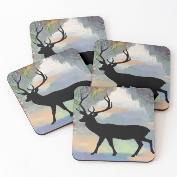Item preview, Elk silhouette designed and sold by Aquila Light Pictures.