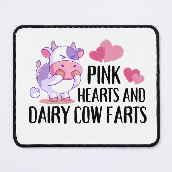 Item preview, Pink Hearts and Dairy Cow farts designed and sold by FarmsteadAcers.