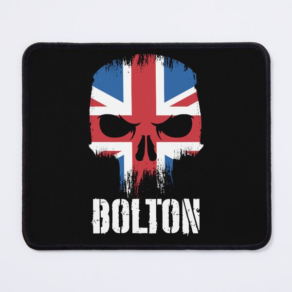 Artikelvorschau, Bolton-Schädel-Union Jack-England-Flagge entworfen und verkauft von MasterKlaw.