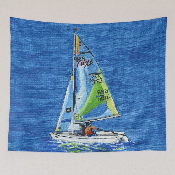 Item preview, RS Feva Fever: Sailing Dinghies at Trearddur Bay designed and sold by LymphomaLass.