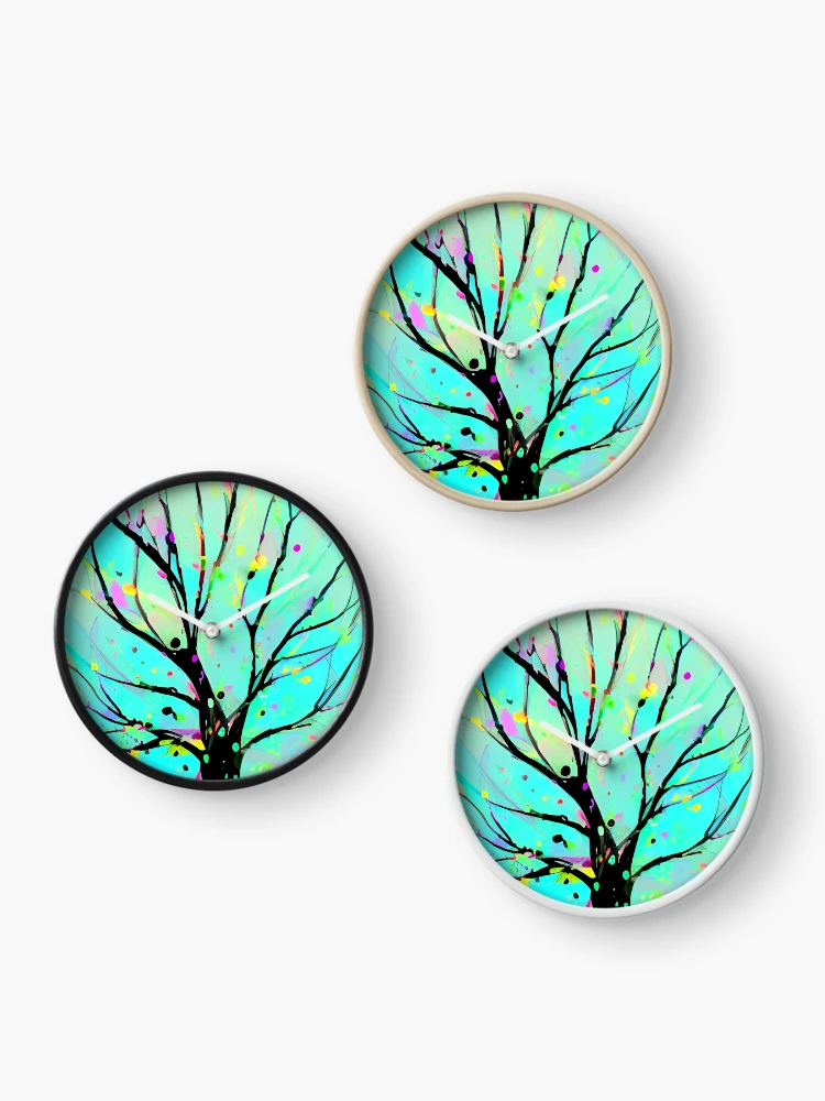 Thumbnail 3 of 4, Clock, Abstract Tree 6 designed and sold by ChrisButler.