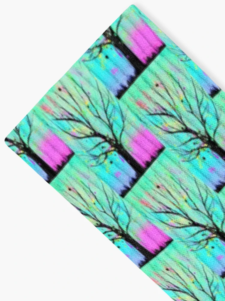 Thumbnail 2 of 5, Socks, Abstract Tree 6 designed and sold by ChrisButler.