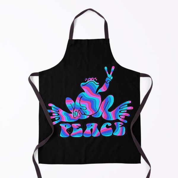 Item preview, Pink and Blue Striped Peace Frog designed and sold by natnat7w.