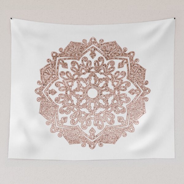 Item preview, Sparkling rose gold mandala designed and sold by RoseAesthetic.