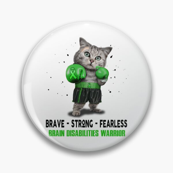 Item preview, Brain Disabilities Warrior - BRAVE STRONG FEARLESS designed and sold by Berriosly.