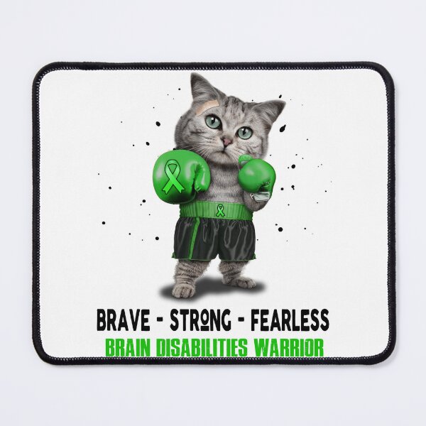 Item preview, Brain Disabilities Warrior - BRAVE STRONG FEARLESS designed and sold by Berriosly.