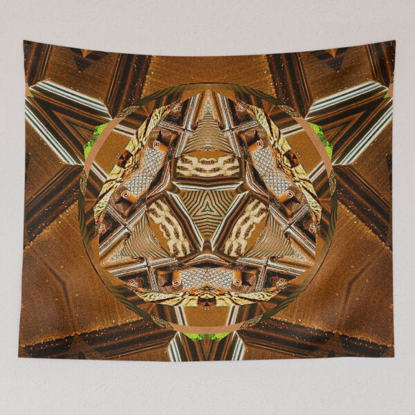 Item preview, *FUNNY ABSTRACT PAINTING ALIEN TRIBAL FACE CHOCOLATE MIXTURE MINT GREEN WITH STARRY GREEN ANISE& CINNAMON* designed and sold by Ralek.