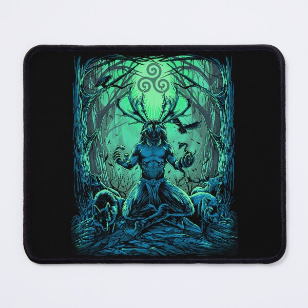 Artikelvorschau, Cernunnos irischer heidnischer keltischer Mythologie-Folklore-Gott entworfen und verkauft von BluePagan.