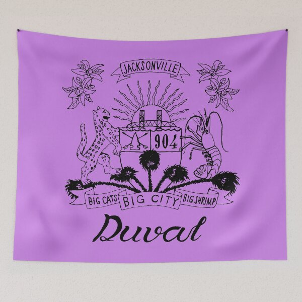 Item preview, Duval Crest Black Lettering on Purple designed and sold by DuvalCrest.