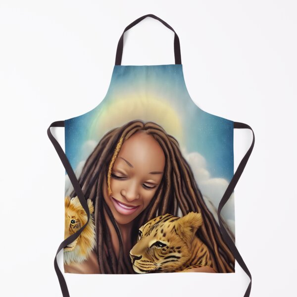 Item preview, Rasta Divine Mother with children of the big cats designed and sold by ZiZiStyle.
