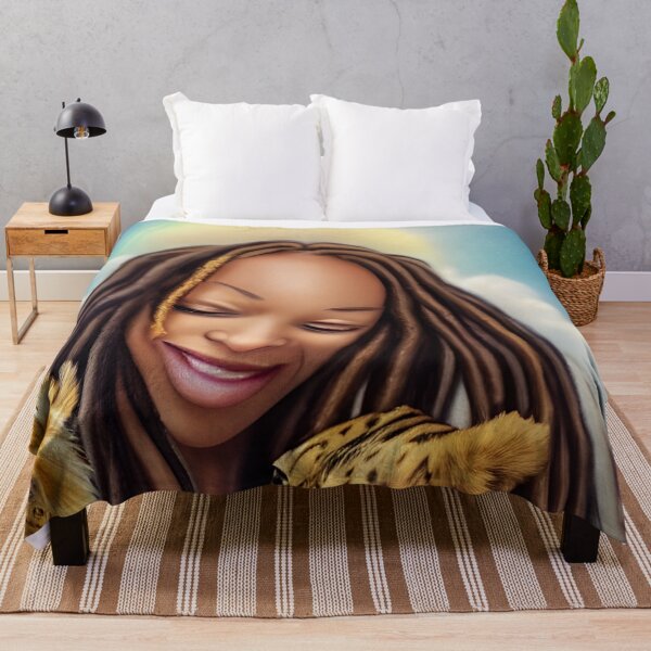 Item preview, Rasta Divine Mother with children of the big cats designed and sold by ZiZiStyle.