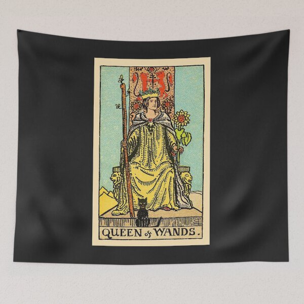 Item preview, Queen of Wands, Tarot Card, Fortune Teller, Mystic, Swami, Prognosticator, Future seer designed and sold by Nostrathomas66.
