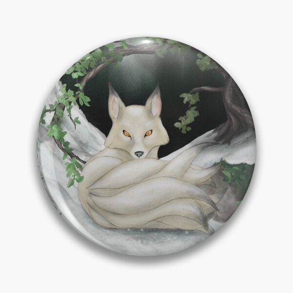 Item preview, fire-eyed kitsune designed and sold by ElementalEmbers.