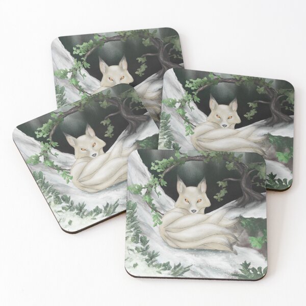 Item preview, fire-eyed kitsune designed and sold by ElementalEmbers.