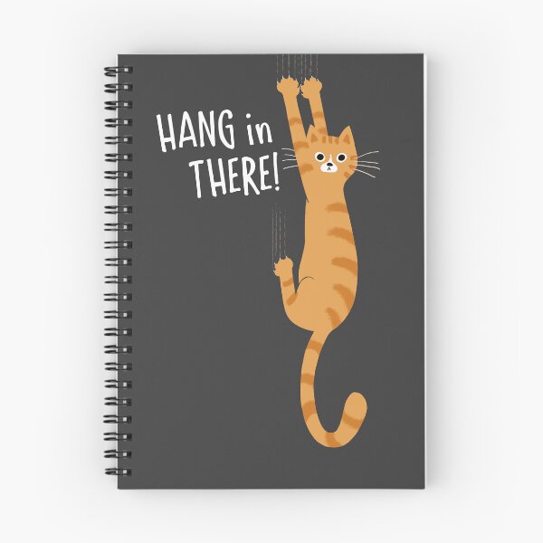 Item preview, Orange Tabby Cat Hanging On Hang In There! Funny Striped Cat designed and sold by Jenn Inashvili.