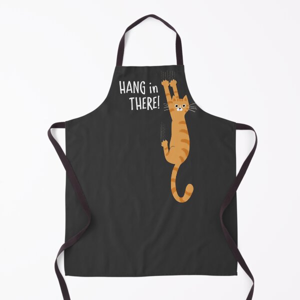 Item preview, Orange Tabby Cat Hanging On Hang In There! Funny Striped Cat designed and sold by Jenn Inashvili.