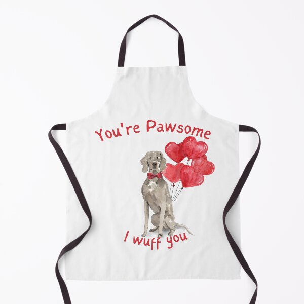 Item preview, My Dog is My Valentine - Weimaraner Valentine designed and sold by beastieboutique.