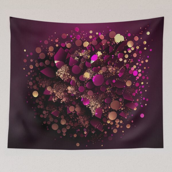 Item preview, Sparkling Gold & Magenta Inspired by the Glamour of Luxury Gold Dust designed and sold by HiArtify ❤️.