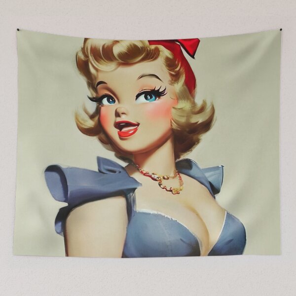 Item preview, Copy of Blue Pinup Girl designed and sold by cutestpinups.