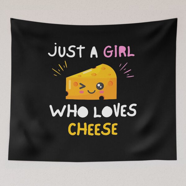 Item preview, Just A Girl Who Loves Cheese Funny Women Saying designed and sold by kALENZI.