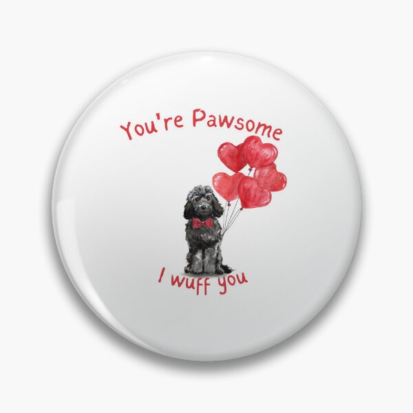 Item preview, My Dog is My Valentine - Cockapoo Valentine designed and sold by beastieboutique.