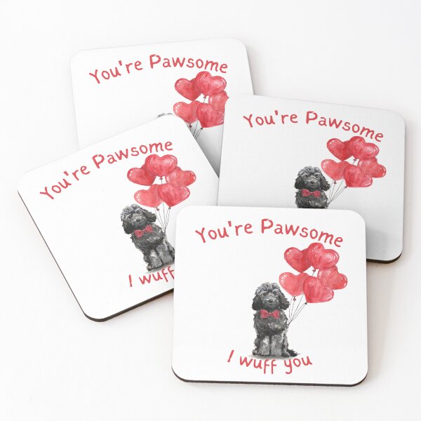 Item preview, My Dog is My Valentine - Cockapoo Valentine designed and sold by beastieboutique.