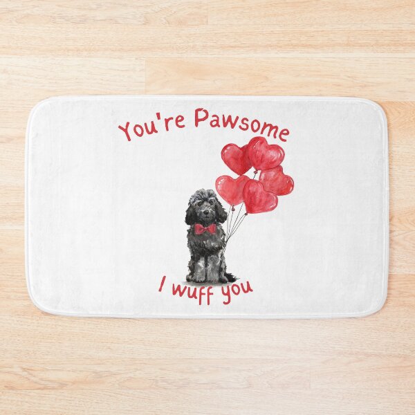 Item preview, My Dog is My Valentine - Cockapoo Valentine designed and sold by beastieboutique.