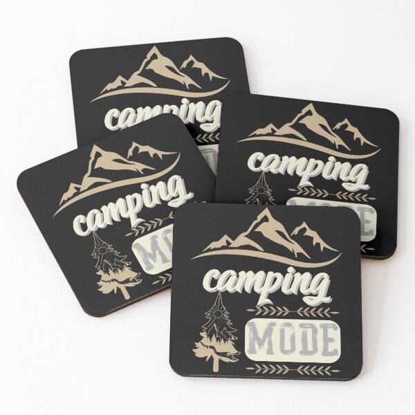 Item preview, camping Mode, forest river sun inside tree pine designed and sold by movie-popcorn.