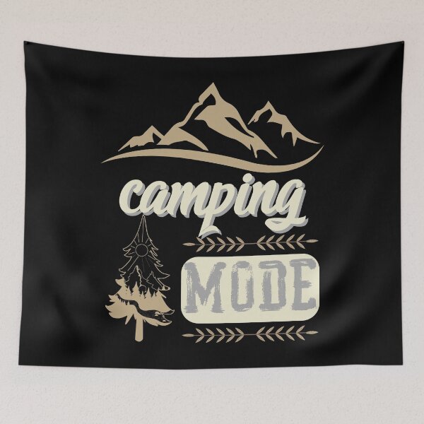 Item preview, camping Mode, forest river sun inside tree pine designed and sold by movie-popcorn.