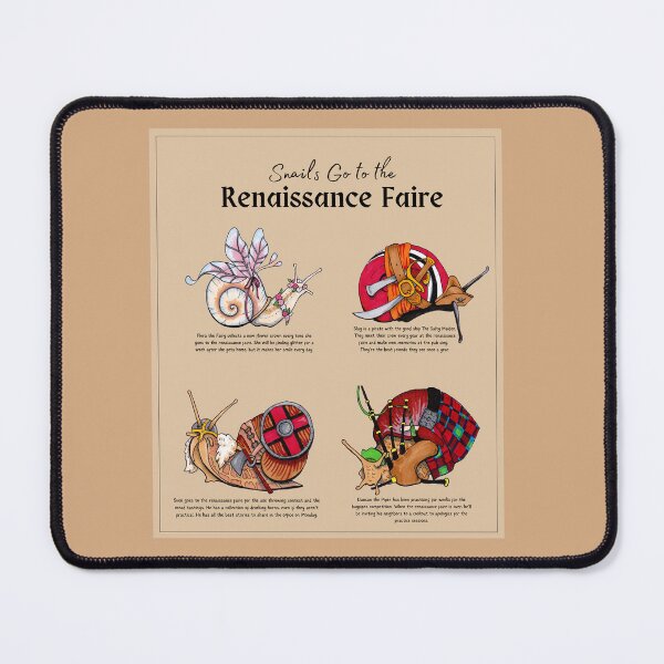 Item preview, Snails Go To The Renaissance Faire designed and sold by Wyrd & Witchy Art and Design.