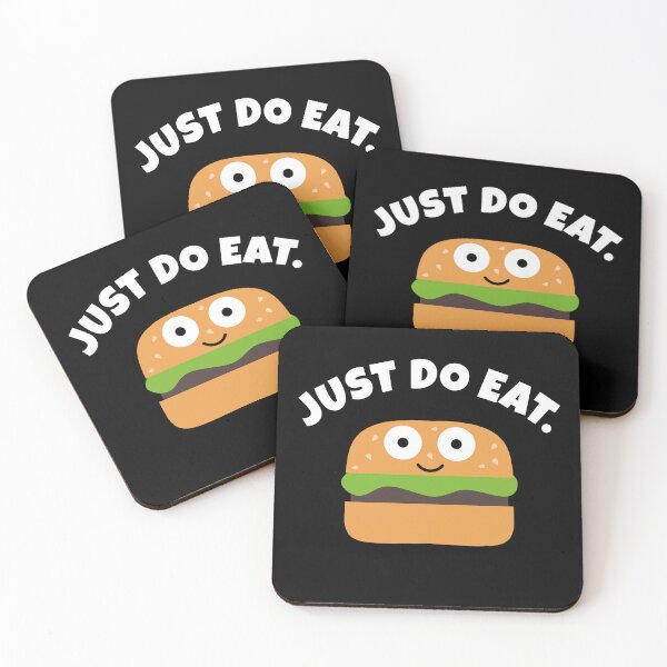 Item preview, Just Do Eat Hamburger - Funny Food Quote designed and sold by EnzoVectorism.