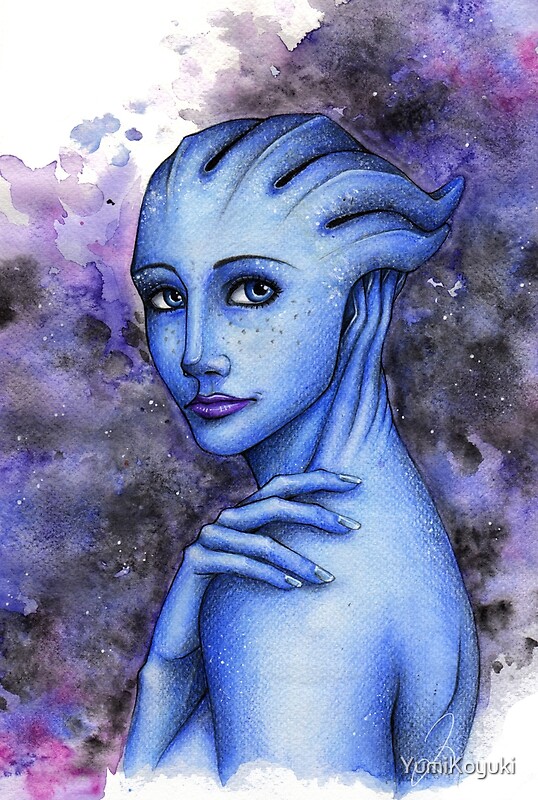 Liara TSoni By YumiKoyuki Redbubble   Flat,800x800,075,f.u2 