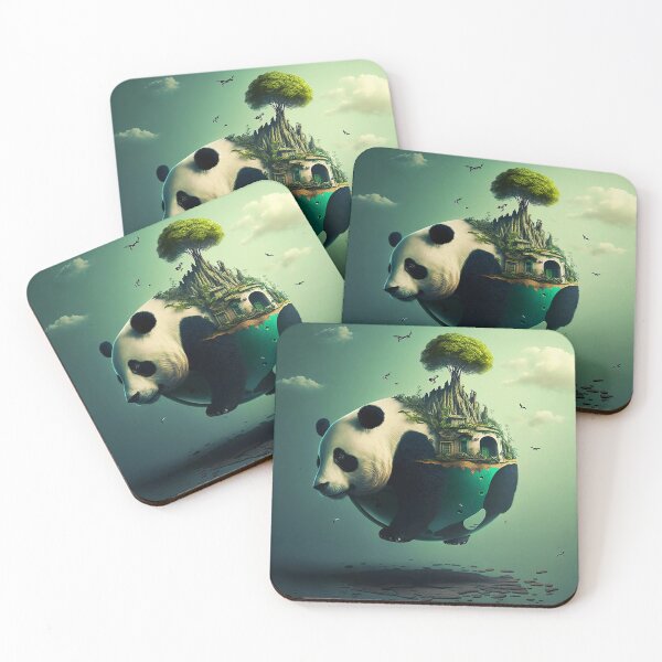Item preview, Panda abstract fullprint 5 designed and sold by Artistic Pandas.