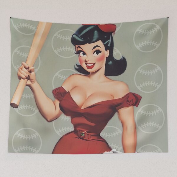 Item preview, Baseball Mom - Pinup Girl designed and sold by cutestpinups.