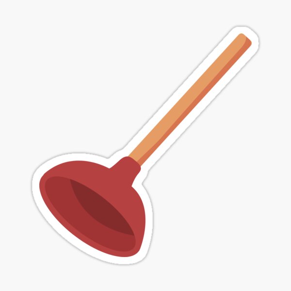 "Plunger" Sticker for Sale by abigailclairej Redbubble