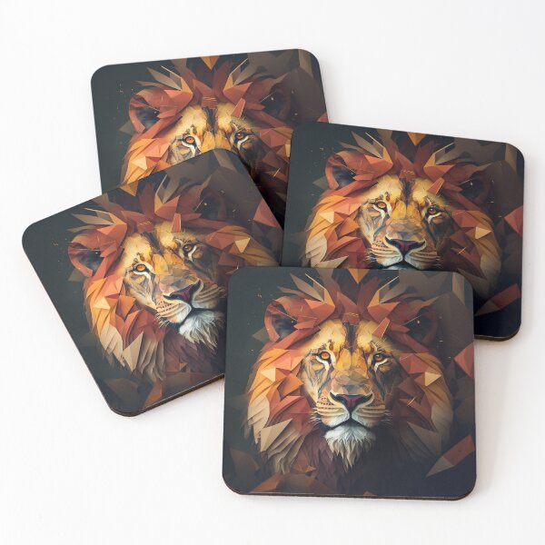 Item preview, Geometric Lion Art designed and sold by VinnferArt.