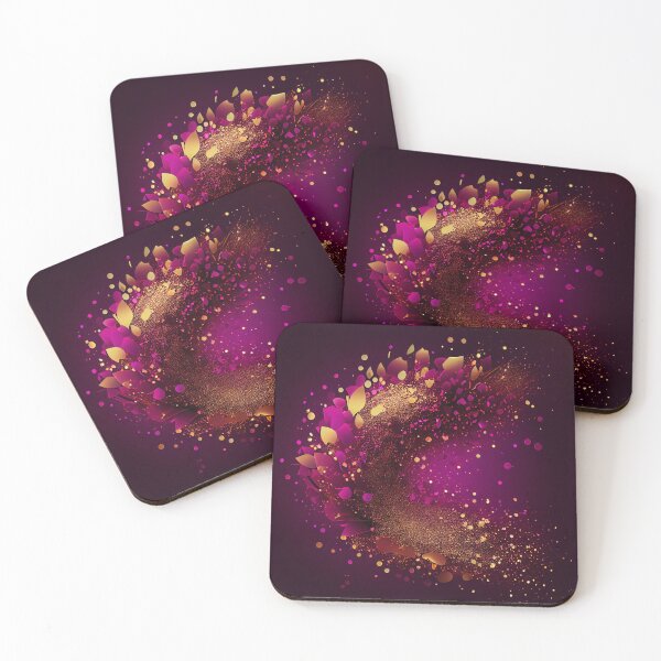 Item preview, Sparkling Gold & Magenta Inspired by the Glamour of Luxury Gold Dust designed and sold by HiArtify ❤️.