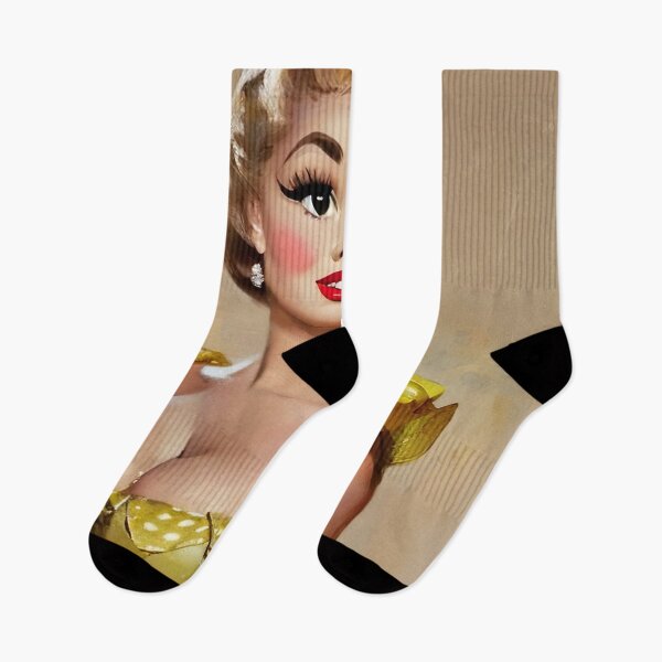 Item preview, Little Golden Pinup Girl designed and sold by cutestpinups.
