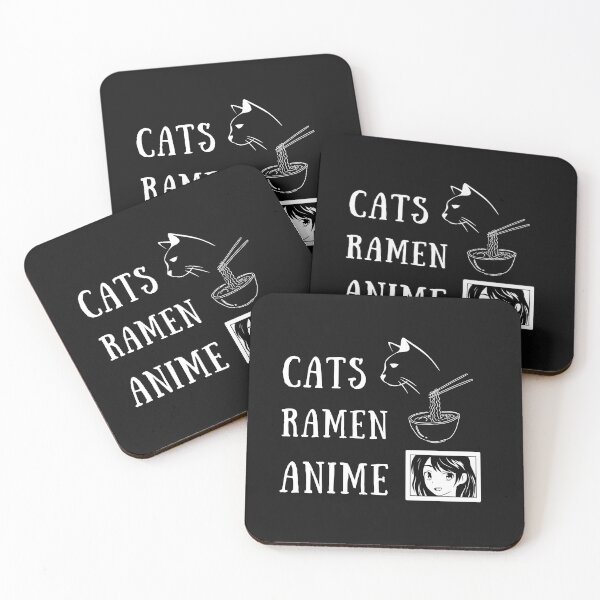 Item preview, Cats Ramen Anime Japan Introvert Awkward Relax Cute Funny Sarcastic Happy Fun Inspirational Gift designed and sold by EpsilonEridani.
