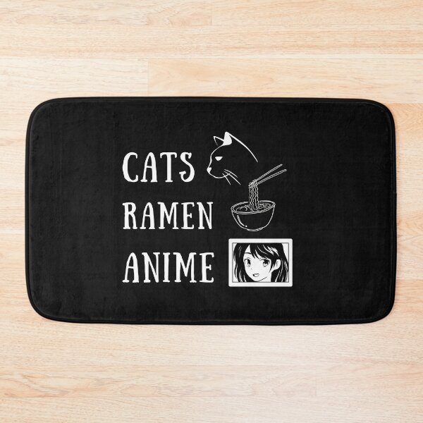 Item preview, Cats Ramen Anime Japan Introvert Awkward Relax Cute Funny Sarcastic Happy Fun Inspirational Gift designed and sold by EpsilonEridani.