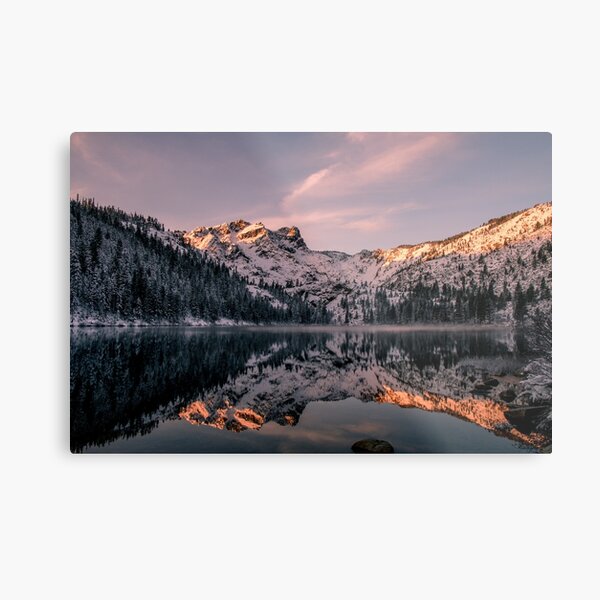 Peak Reflection Metal Print